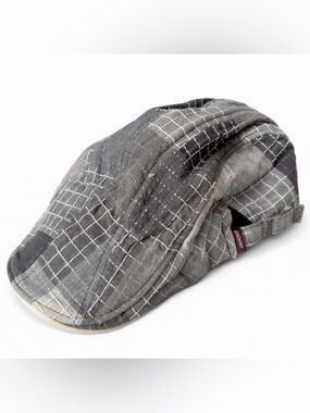 Jamont Gray Plaid Cap 100% Cotton